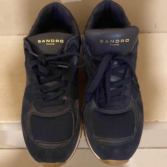 Sandro Paris Blue Sneakers  Mens 41 EU 8US - Picture 3 of 5